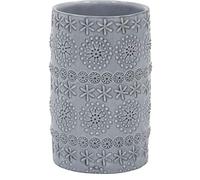 Spirella Bicchiere in Porcellana Rilievo Grigio