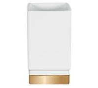 Spirella Bicchiere in Porcellana Roma Bianco e Oro