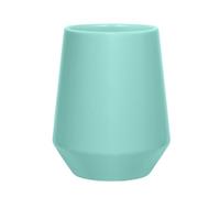 Spirella - Bicchiere Joshua Aqua in Ceramica 300 ML, Elegante e Pratico per il Bagno, Design Moderno, Ideale per Uso Quotidiano, 9x9x11,5 cm