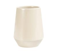Spirella - Bicchiere Joshua Ecru in Ceramica 300 ML, Elegante e Pratico per il Bagno, Design Moderno, Ideale per Uso Quotidiano, 9x9x11.5 cm, Grès
