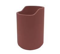 SPIRELLA - Bicchiere Sybella - Design Contemporaneo - 8 x 8 x 11,5 cm - Colore Bordeaux - Vetro Resistente - Ideale per Bevande Calde e Fredde - Stile Elegante