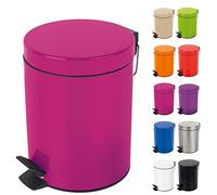 Spirella Sydney 10.16382 - Cestino per rifiuti con Pedale, 3 Litri, Colore: Rosa Scuro