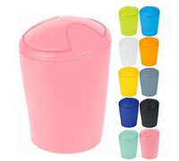 Spirella 1018675 Pattumiera Move, 5 L Accessori per Il Bagno, Polipropilene, Frosty di Rose, 28 x 20 x 20 cm