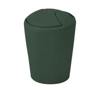 Spirella - Cestino a ribalta Modello Move - Design Moderno e Compatto - Coperchio Rimovibile e Facile da Pulire - Ideale per Bagno o Cucina - Verde Scuro - 5L