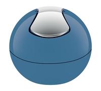 Spirella Bowl Cestino gettacarte da Tavolo - Eccellente per la cameretta, L'Ufficio, Il Bagno e la Cucina - Nero - capacità 1 L - plastica Resistente - con Coperchio - Blu