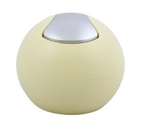 Spirella Cestino da Bagno, Contenitore per Cosmetici, 1 litro, Finitura Lucida o Opaca, con Coperchio Basculante, Cestino da Tavolo, Giallo Opaco