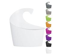 Spirella Sydney - Cesto doccia con gancio da appendere, 30,5 x 27,5 x 10 cm, colore: Bianco