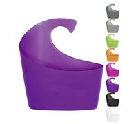 Spirella Sydney - Cestino doccia con gancio da appendere, 25 x 22,5 x 8,5 cm, colore: Viola