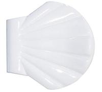 Spirella Clip per tenda da doccia Shell per il bagno, design elegante e pratico, perfette per tenere ferme le tende, dimensioni: 5 cm, colore: bianco