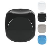 Spirella Cosmetic Pattumiera Contenitore per rifiuti Bagno con Coperchio Ba Nero