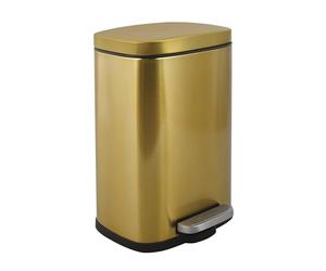 Spirella Cubo de basura con pedaakira gold - 5l