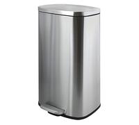 Spirella Cubo de pedal Acero Inoxidable AKIRA 50L Gris