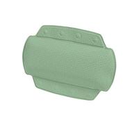 Spirella Cuscino per vasca da bagno Alaska Basil verde con 8 ventose, antibatterico, antiscivolo, lavabile 23 x 32 cm, made in Germany