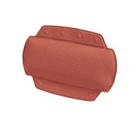 Spirella Cuscino per Vasca da Bagno Alaska Terracotta Rosso con 8 Ventose Antibatterico, Antiscivolo, Lavabile 23 x 32 cm, Made in Germany