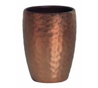 Spirella Darwin - Bicchiere Porta spazzolini, in Ceramica, Aspetto Rame battuto