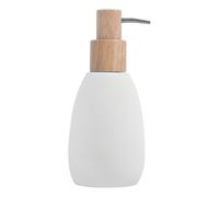 Spirella Dispenser di Sapone Poliresina e Legno Sven Bianco