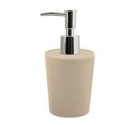 Spirella Dispenser di Sapone Takeo” - con Dispenser colorato in Acciaio Inossidabile - Dispenser per lozioni - 400 ML - Fibre di bambù Naturali ecologiche - Sabbia
