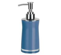 Spirella Dispenser per Sapone Liquido Sydney Dispenser per lozione acrilica con dosatore in Acciaio Inossidabile capacità 200 ML (ØxH): 7 x 18,5 cm - Blu