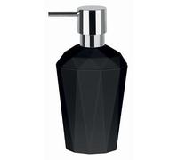 Spirella, Elegante Dispenser di Sapone in Cristallo Nero, Design Moderno e Pratico, Ideale per l'uso Quotidiano, Dimensioni Standard, Accessorio per Il Bagno, Colore