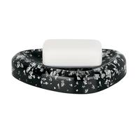 Spirella 10.16529 Etna-Glitter - Porta saponetta, Colore: Nero