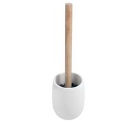 Spirella - Elegante scopino per WC in poliresina e Legno, Design Moderno per Il Bagno, Facile da Pulire, Perfetto per Un Interno ordinato, Dimensioni Standard, Colore Bianco