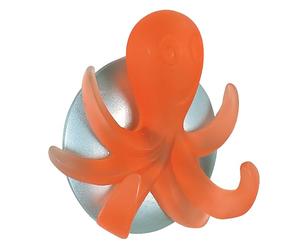 Spirella Gancio da Bagno Forma di Polpo, Design Originale e Pratico, Ideale per Appendere i Tuoi Accessori, Arancione, Misura Standard