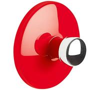 Spirella - Gancio Muro Asciugamano BOWL - ABS Cromato Resistente - Design Elegante e Moderno - Fissaggio a Muro Pratico per Asciugamani - Rosso e Argento