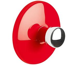 Spirella - Gancio Muro Asciugamano BOWL - ABS Cromato Resistente - Design Elegante e Moderno - Fissaggio a Muro Pratico per Asciugamani - Rosso e Argento