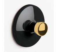 Spirella - Gancio Muro Asciugamano Modello Bowl - ABS Cromato Durevole - Design Elegante e Moderno - Fissaggio a Muro Pratico per Asciugamani - Nero e Oro