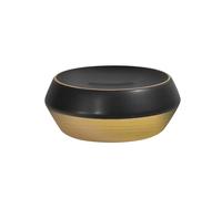 Spirella - Jabónera Joshua de Gres 12 x 5 cm, Elegante Accesorio de baño, Diseño Moderno y Práctico para Un Almacenamiento Óptimo, Oro Opaco