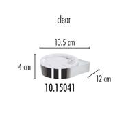 Spirella Max Pro Acrilico/Trasparente Portasapone Con Wandhalterung. Metallo