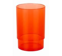 Spirella Nyo Acryl - Tazza per spazzolini da Denti in Resina acrilica, Colore: Arancio Chiaro