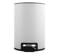 Spirella STEPBIN Riku 5L Matt-White, Plastica Acciaio Inossidabile, Bianco, 5 Litros