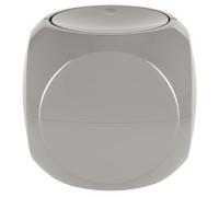 Spirella - Pattumiera cosmetica, Contenitore per rifiuti, Bagno, con Coperchio Basculante, per Spazzatura, da Tavolo, da 1 litro, Tortora