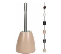 Spirella Porta scopino Porta scopino WC „Etna“ Set WC da appoggio in Ceramica Effetto Pietra Naturale 17x13x38 cm Bahama Beige