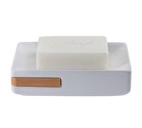 Spirella Portasapone Ceramica e bambù Oslo Bianco