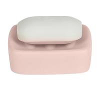 Spirella Portasapone in Ceramica retrò Rosa Pastello