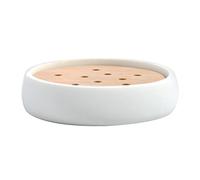 Spirella Portasapone Poliresina e Legno Sven Bianco
