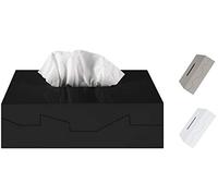 Spirella Scatola per fazzoletti ABS Silhouette Nera