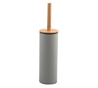 Spirella Scopino per WC Supporto in Acciaio e bambù Adonis Matte Taupe - Setole in Silicone Resistente