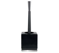Spirella Scopino per WC Supporto in Ceramica Roma Nero e Argento