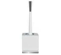 Spirella Scopino per WC Supporto in Porcellana Roma Bianco e Argento