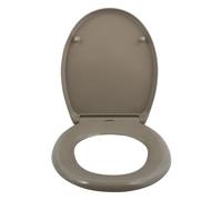 Spirella Sedile WC ovale con funzione di sgancio rapido e chiusura ammortizzata Sedile WC antibatterico in Duroplast e rimovibile in acciaio inox Talpa