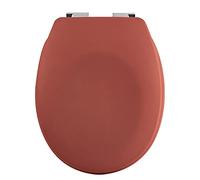 Spirella Sedile WC Thermo Rigido Neela Terracotta Opaco - Cerniere ABS cromate