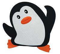 Spirella Set di 5 Figure adesive Antiscivolo per Doccia o Vasca PVC PINGY 12x11 cm Bianco e Nero