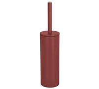 SPIRELLA - Spazzolone WC Akira Matt-Berry - Set da Parete - Acciaio Inox e Silicone - Supporto Sospeso - 40 x 9.5 x 9.5 cm - Colore Bordeaux - Igienico e Facile da Pulire