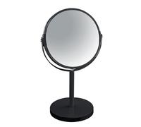 Spirella Specchio per Trucco da appoggio Specchio per Bellezza Specchio cosmetico bifacciale Specchio cosmetico Girevole Sydney ingrandimento 2X - Nero