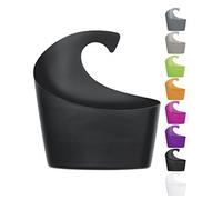 Spirella Sydney - Cesto doccia con gancio da appendere, 30,5 x 27,5 x 10 cm, colore: Nero