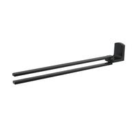 Spirella Taku Matt-Black Swivel Towel Rail, Nero Opaco