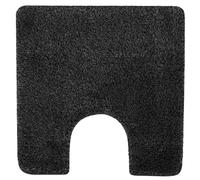 Spirella - Tappetino da bagno - Accessorio da bagno in acrilico morbido e confortevole - Ideale per il bagno - Antiscivolo e assorbente - Design elegante - 55x55 cm - Nero